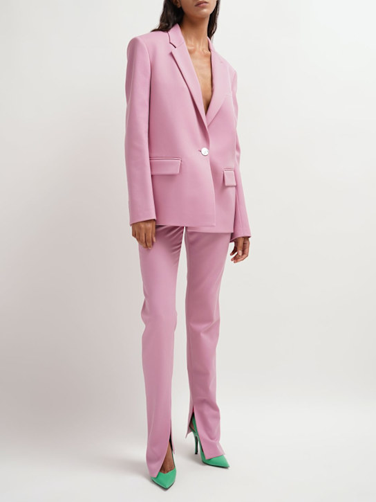 The Attico: 105毫米Venus Ribbon皮革高跟鞋 - 绿色 - women_1 | Luisa Via Roma