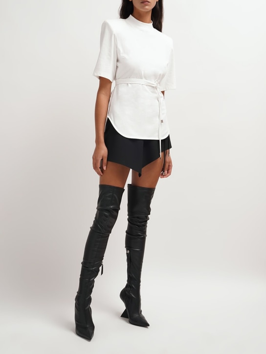 The Attico: 105mm Cheope stretch over-the-knee boots - women_1 | Luisa Via Roma