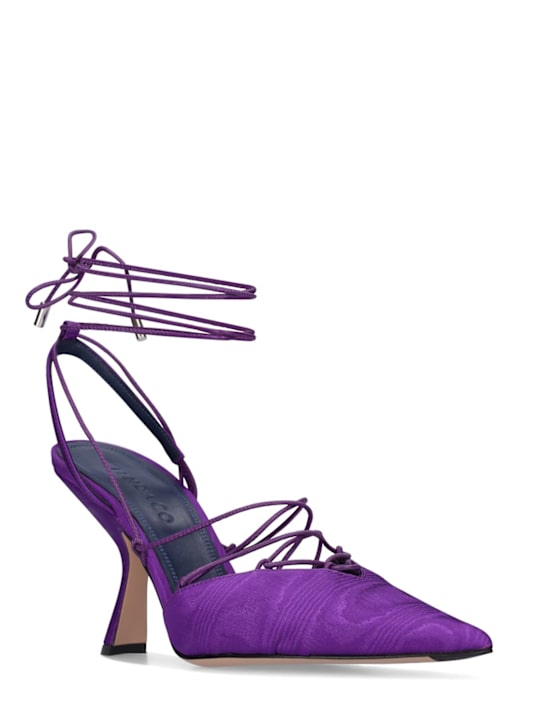 Iindaco: 95mm hohe Ripsband-Pumps „Athena“ - Lila - women_1 | Luisa Via Roma