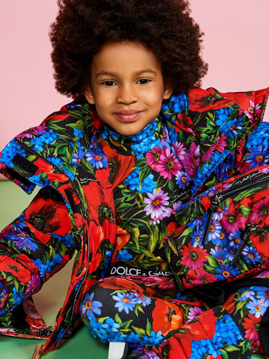 Dolce&Gabbana: Flowers パファージャケット - マルチカラー - kids-girls_1 | Luisa Via Roma