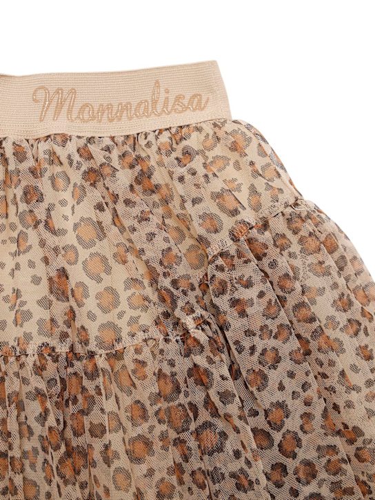 Monnalisa: Minigonna in tulle leopard - Nero/Marrone - kids-girls_1 | Luisa Via Roma