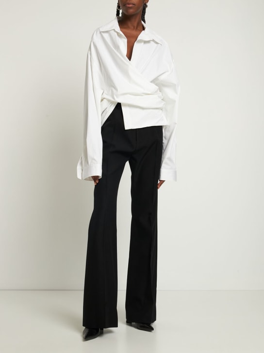 Balenciaga: Tailored flared pants - Black - women_1 | Luisa Via Roma