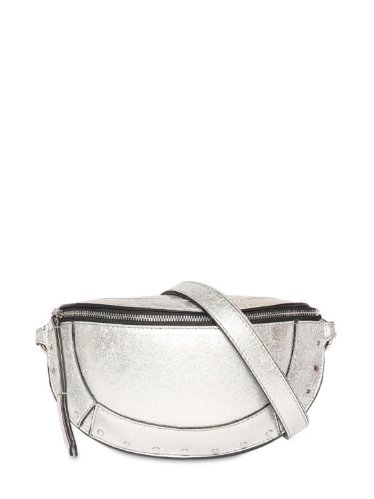 Isabel Marant: Mini Skano metallic leather belt bag - women_0 | Luisa Via Roma