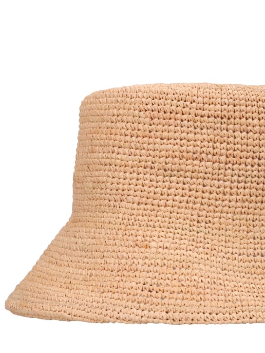 LACK OF COLOR: Inca straw raffia bucket hat - Natural - women_2 | Luisa Via Roma