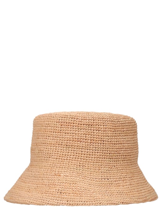 LACK OF COLOR: Inca straw raffia bucket hat - Natural - women_3 | Luisa Via Roma
