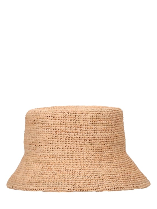 LACK OF COLOR: Inca straw raffia bucket hat - Natural - women_4 | Luisa Via Roma