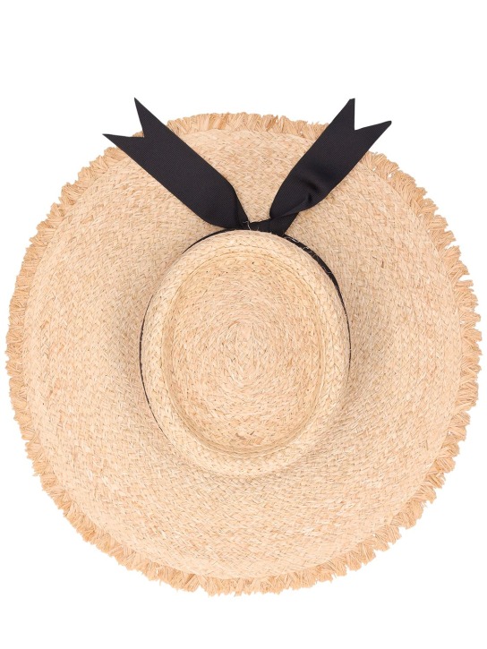 LACK OF COLOR: Ventura raffia brimmed hat - Natural - women_5 | Luisa Via Roma