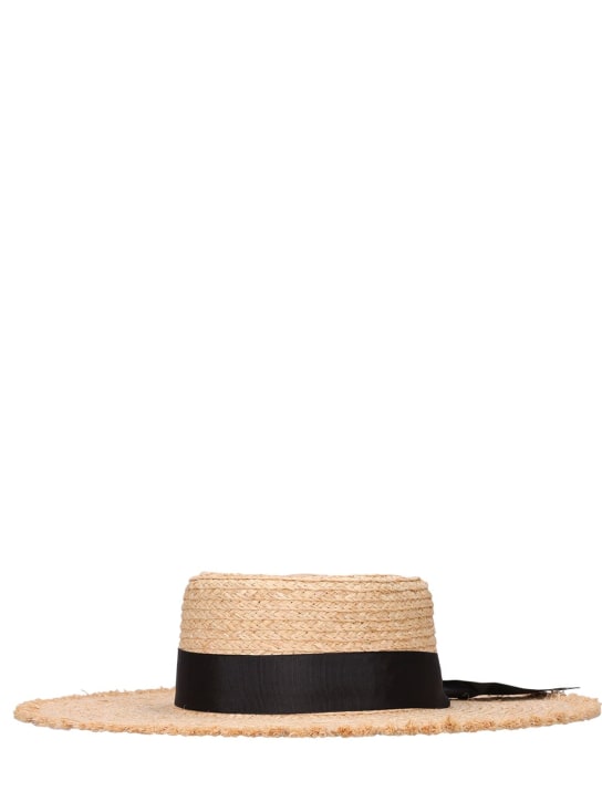 LACK OF COLOR: Ventura raffia brimmed hat - Natural - women_2 | Luisa Via Roma