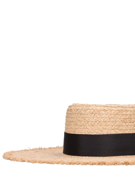 LACK OF COLOR: Ventura raffia brimmed hat - Natural - women_3 | Luisa Via Roma