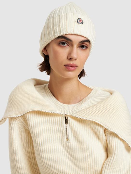 Moncler: 针织羊毛帽子 - women_1 | Luisa Via Roma