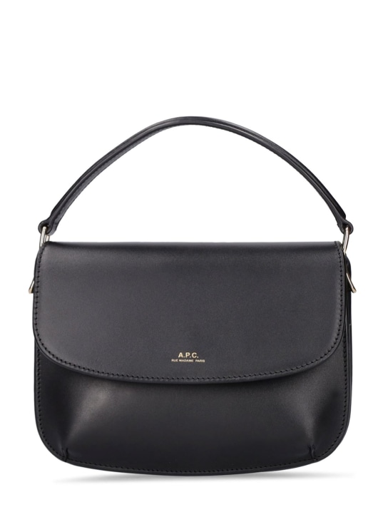 A.P.C.: Mini Sac Sarah smooth leather bag - Black - women_0 | Luisa Via Roma