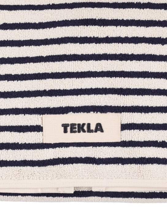 Tekla: Sailor Stripes bath mat - White/Black - ecraft_1 | Luisa Via Roma