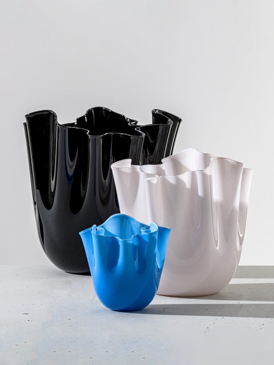 Venini: Vase Fazzoletto Opalino - Blanc - ecraft_1 | Luisa Via Roma