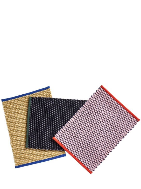 HAY: Woven jute & wool doormat - Yellow - ecraft_2 | Luisa Via Roma