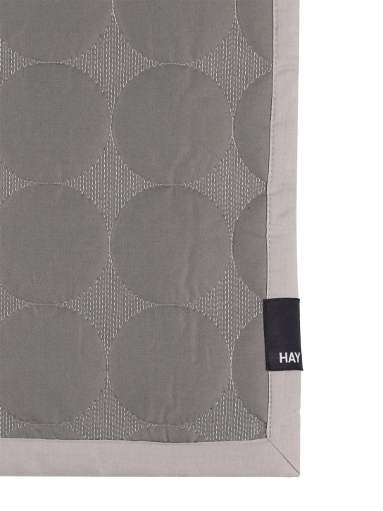 HAY: Mega Dot cotton bedspread - Grey - ecraft_1 | Luisa Via Roma
