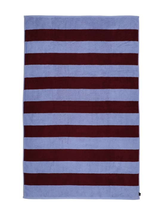 HAY: Frotté striped cotton bath towel - Multicolor - ecraft_0 | Luisa Via Roma