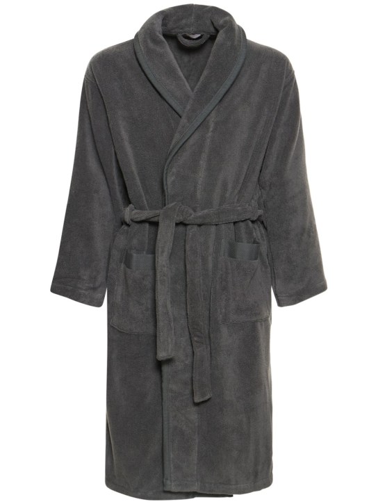 Frette: Diamond Bordo shawl bathrobe - women_0 | Luisa Via Roma