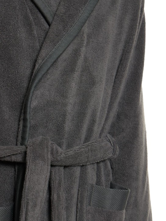 Frette: Diamond Bordo shawl bathrobe - ecraft_1 | Luisa Via Roma