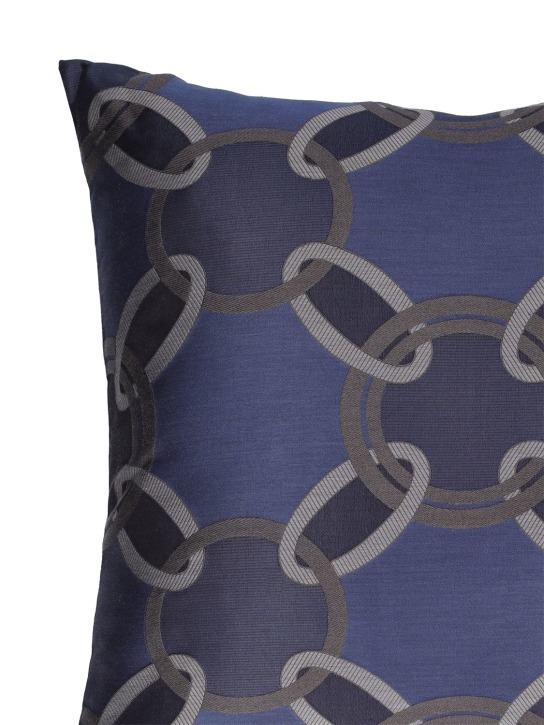 Frette: Lux Chains cushion - Midnight Blue/S - ecraft_1 | Luisa Via Roma