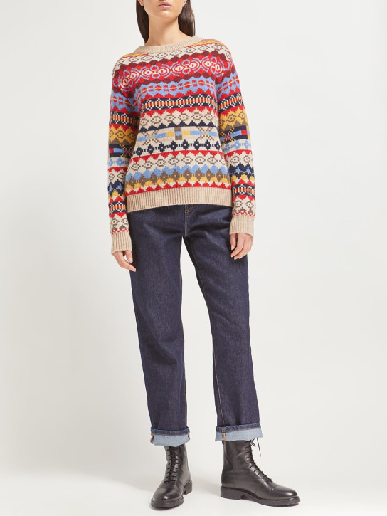Weekend Max Mara: Rotondo alpaca blend jacquard sweater - women_1 | Luisa Via Roma