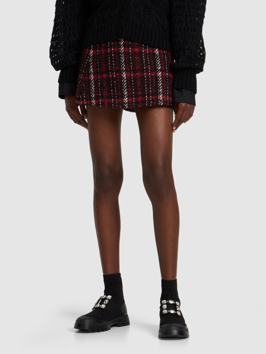 Roger Vivier: 20mm Walkyviv knit sock ankle boots - Black - women_1 | Luisa Via Roma