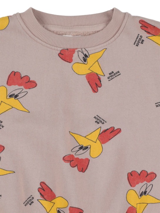 Bobo Choses: Sweat-shirt en coton biologique imprimé poule - kids-boys_1 | Luisa Via Roma