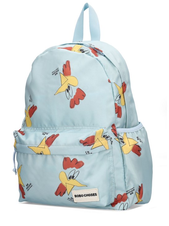 Bobo Choses: Chicken print nylon backpack - kids-boys_1 | Luisa Via Roma