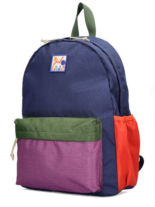 Bobo Choses: Color block recycled nylon backpack - kids-boys_1 | Luisa Via Roma