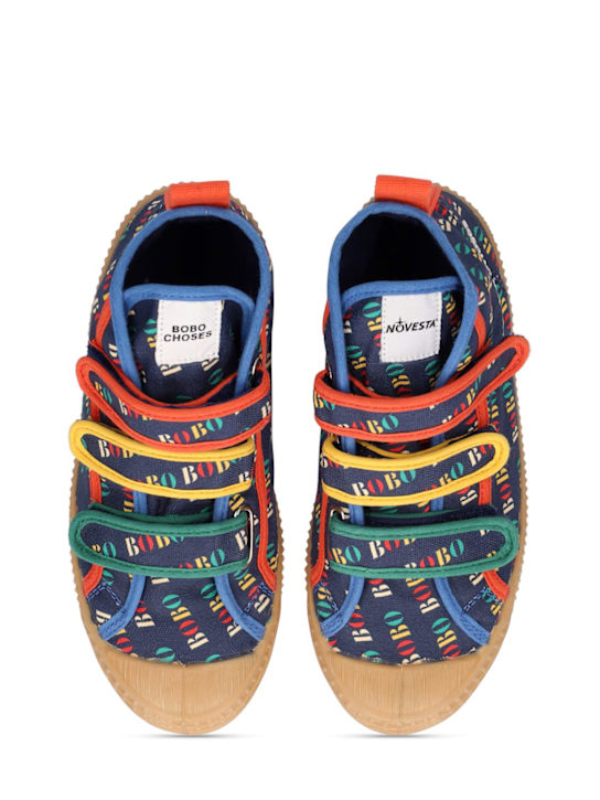 Bobo Choses: Logo印花棉质粘扣运动鞋 - 多色 - kids-girls_1 | Luisa Via Roma