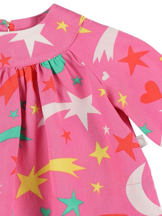 Stella McCartney Kids: HEMD AUS LYOCELLTWILL MIT STERNDRUCK - Pink/Multi - kids-girls_1 | Luisa Via Roma