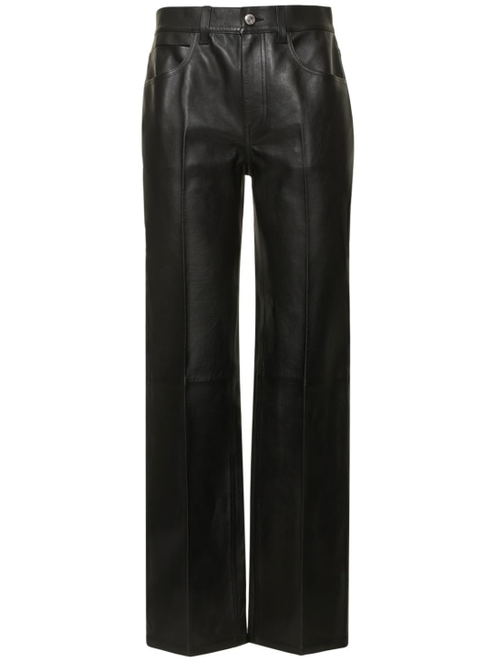 Alexander Wang: Lässige, gerade Hose in mittlerer Bundhöhe - Schwarz - women_0 | Luisa Via Roma