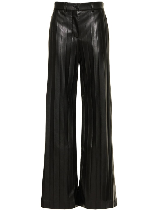 MSGM: Pantalon en simili-cuir - women_0 | Luisa Via Roma