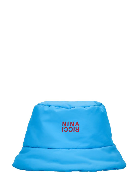 Nina Ricci: 테크 로고 패치 패디드 버킷 모자 - women_0 | Luisa Via Roma