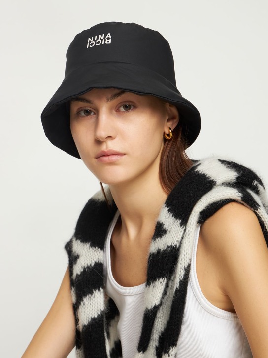 Nina Ricci: Tech logo printed padded bucket hat - women_1 | Luisa Via Roma