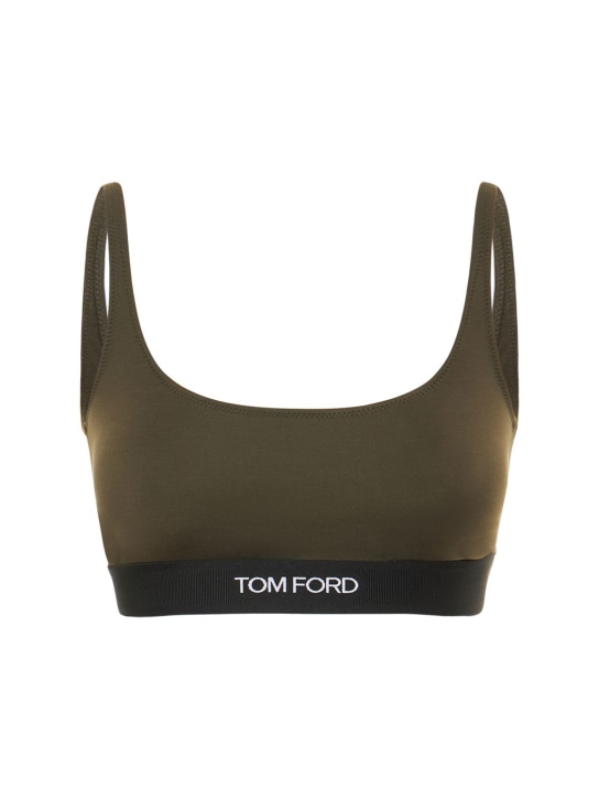 Logo modal jersey bra top - Tom Ford - Women