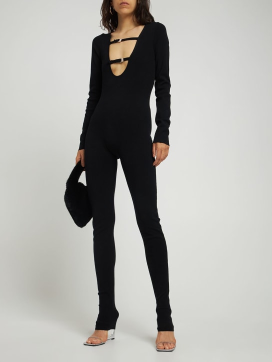 Blumarine: Cutout viscose blend jumpsuit - women_1 | Luisa Via Roma