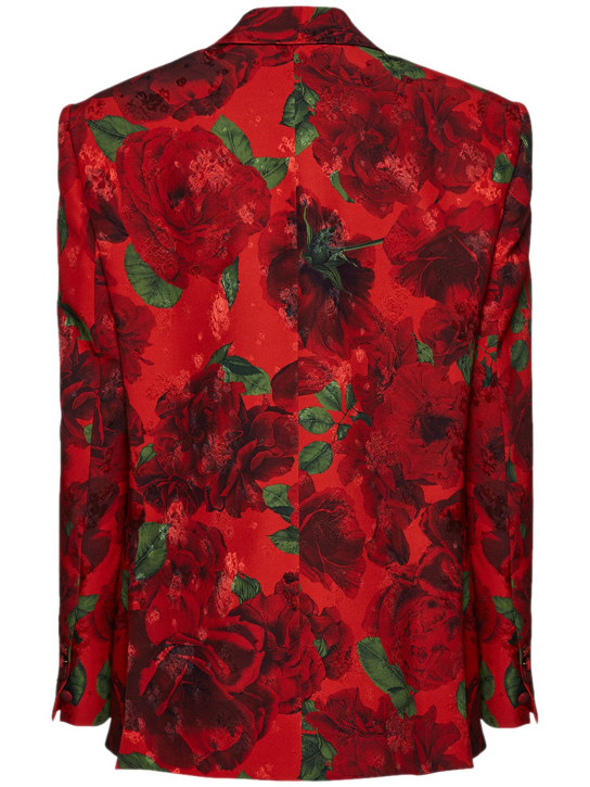 Magda Butrym: Silk printed oversized blazer - women_1 | Luisa Via Roma