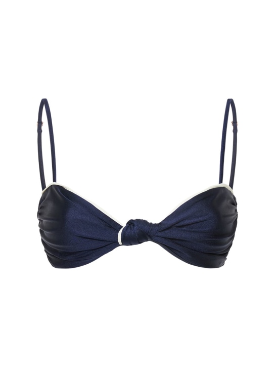 Johanna Ortiz: Marella Lycra bikini top - Navy - women_0 | Luisa Via Roma