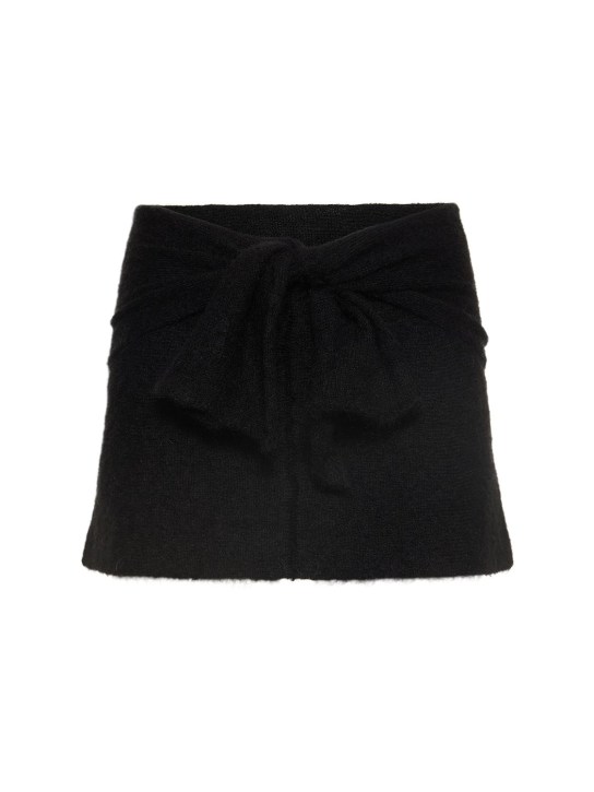Gimaguas: Aconcagua knitted mini skirt - Black - women_0 | Luisa Via Roma