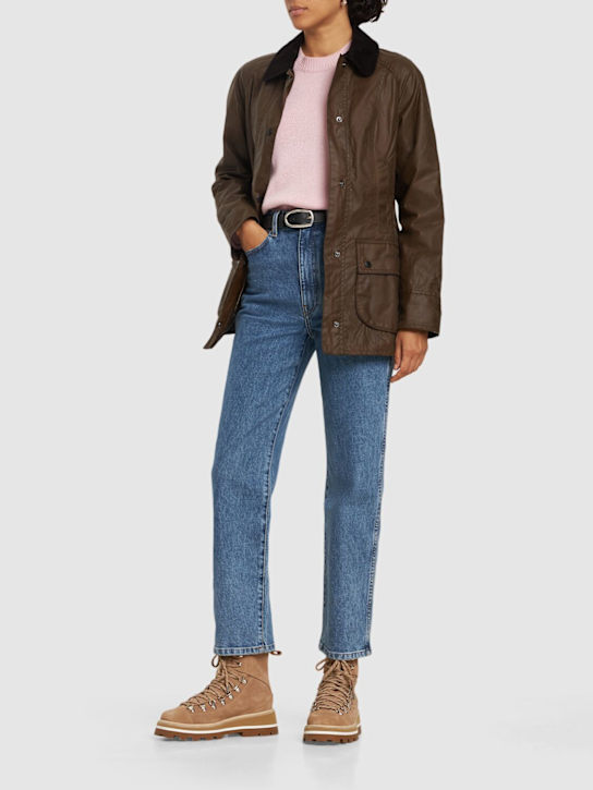 BARBOUR: Giacca Beadnell in cotone cerato - women_1 | Luisa Via Roma