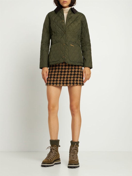 BARBOUR: Annandale quilted jacket - Olive Green - women_1 | Luisa Via Roma