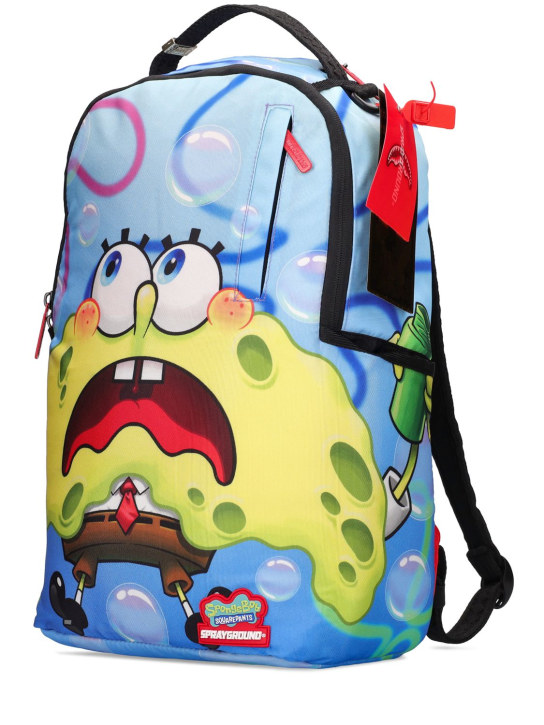 SPRAYGROUND: Sponge Bob print canvas backpack - kids-boys_1 | Luisa Via Roma