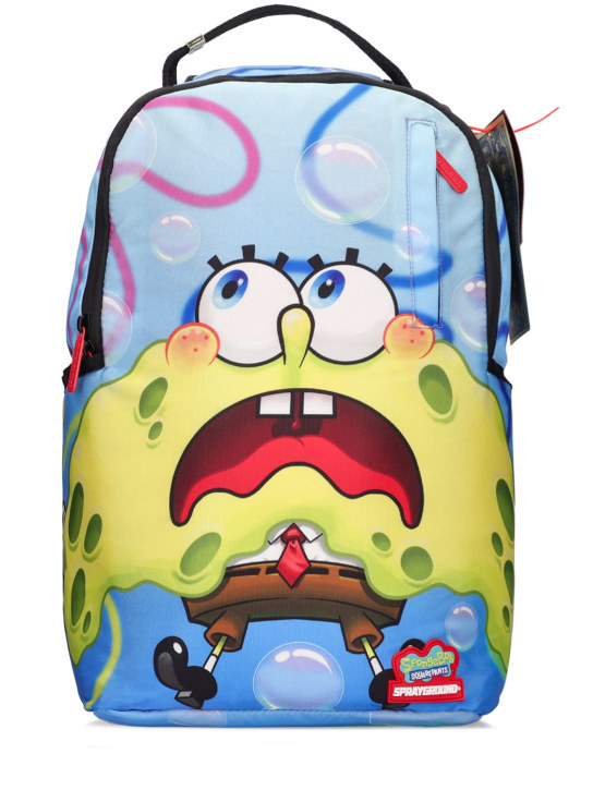 SPRAYGROUND: Sponge Bob print canvas backpack - kids-boys_0 | Luisa Via Roma