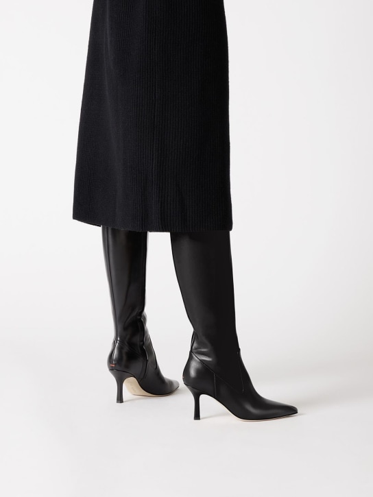 Aeyde: 75mm hohe Stiefel aus Leder „Viv“ - women_1 | Luisa Via Roma