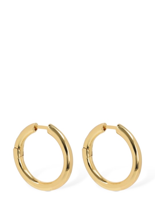 Federica Tosi: Eva small hoop earrings - Gold - women_0 | Luisa Via Roma