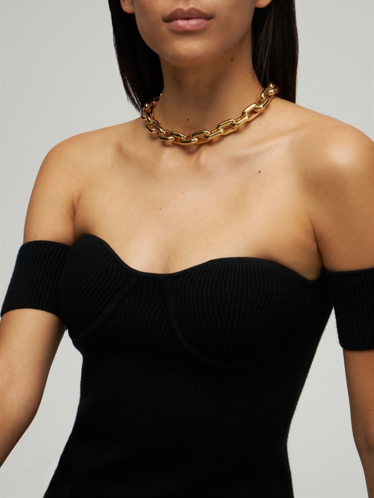 Federica Tosi: Lace Ella collar necklace - Gold - women_1 | Luisa Via Roma