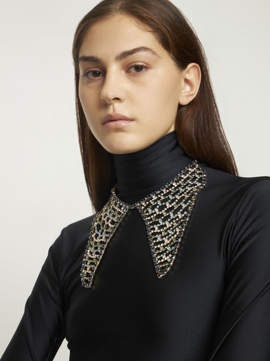 Rosantica: Tricot crystal statement collar - Multi/Gold - women_1 | Luisa Via Roma