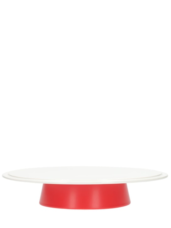 Alessi: Mattina small cake stand - Red - ecraft_3 | Luisa Via Roma
