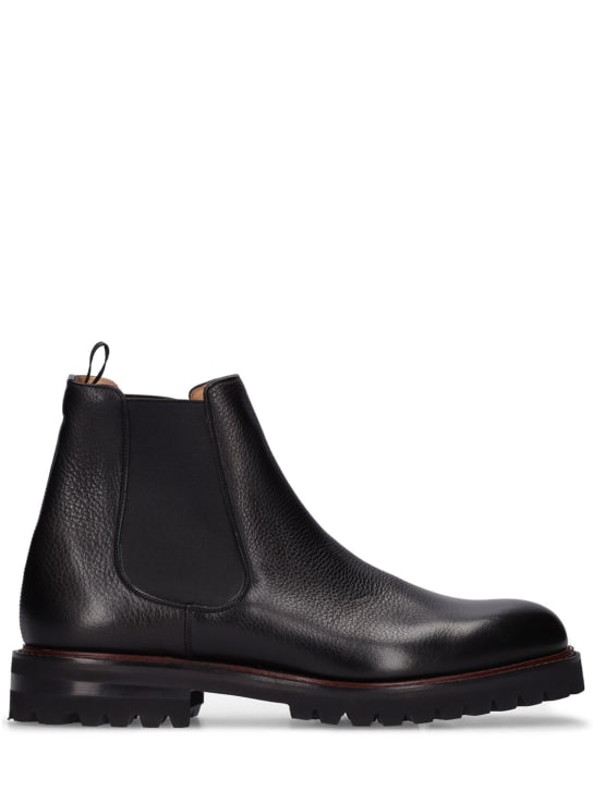 Church's: Cornwood 3 grained leather Chelsea boots - men_0 | Luisa Via Roma