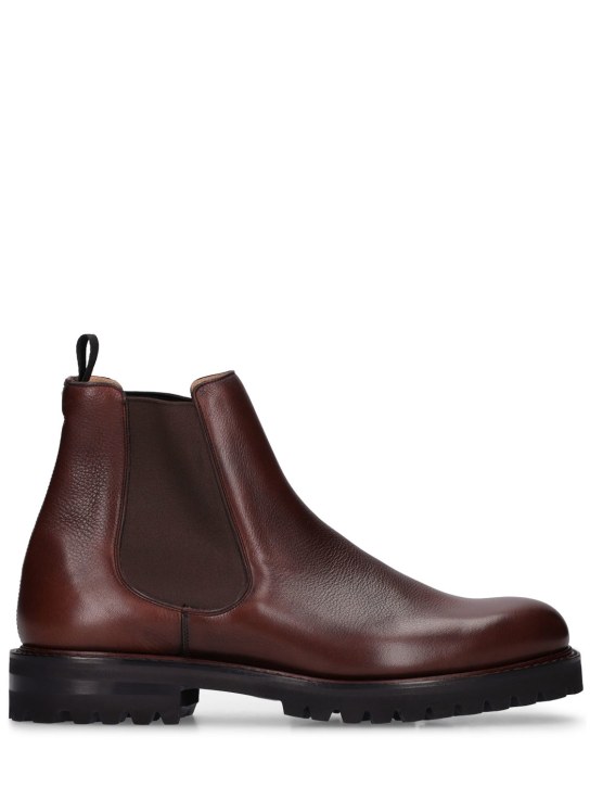 Church's: Cornwood 3 grained leather Chelsea boots - men_0 | Luisa Via Roma